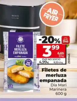 Maxi Dia DIA MARI MARINERA Filetes de merluza empanada oferta