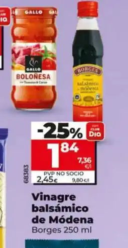 Maxi Dia BORGES Vinagre balsámico de Módena oferta