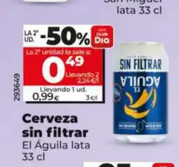 Maxi Dia EL Águila Cerveza sin filtrar oferta