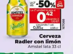 Maxi Dia AMSTEL Cerveza Radler con limón oferta