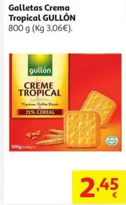 Alcampo GULLÓN Galletas Crema Tropical oferta