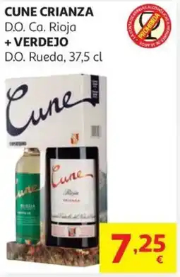 Alcampo CUNE CRIANZA D.O. Ca. Rioja + VERDEJO D.O. Rueda oferta