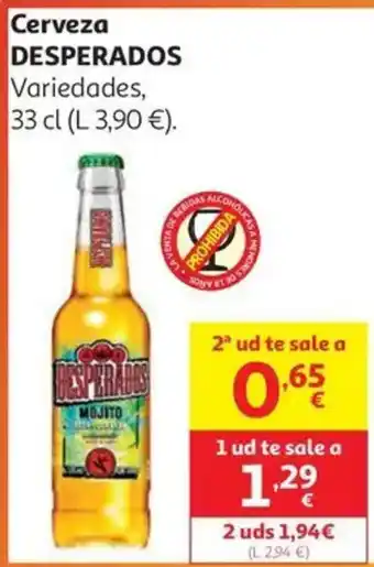 Alcampo DESPERADOS Cerveza oferta