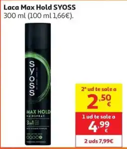 Alcampo SYOSS Laca Max Hold oferta