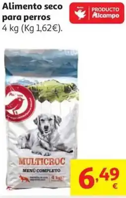 Alcampo Alimento seco para perros oferta