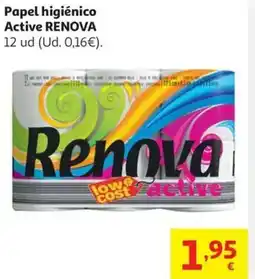 Alcampo RENOVA Papel higiénico Active oferta