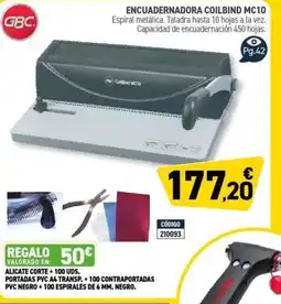 Carlin Encuadernadora coilbind mc10 oferta