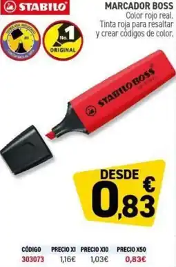 Carlin STABILO Marcador boss oferta
