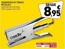 Carlin Grapadora de tenaza metálica oferta