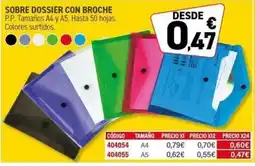 Carlin Sobre dossier con broche oferta