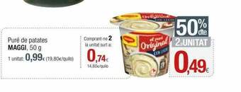 Condis 50% Dte. 2a Unitat Puré De Patates Maggi oferta