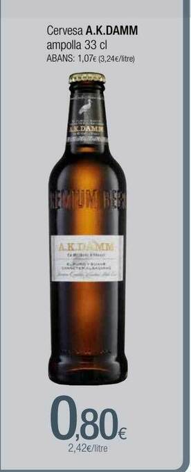 Condis Cervesa A.k. Damm oferta