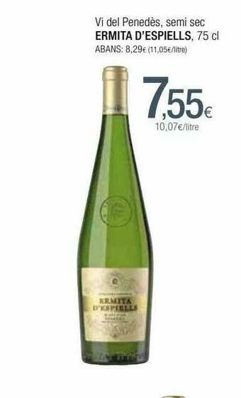 Condis Vi Del Penedès Semi Sec Ermita D'espiells oferta