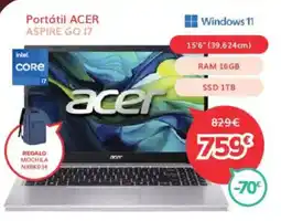 Mi electro ACER Portátil ASPIRE GO 17 oferta