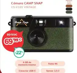Mi electro CAMP SNAP Cámara cs-v105 vintage oferta