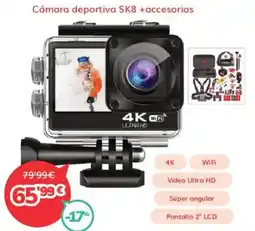 Mi electro SK8 Cámara deportiva +accesorios oferta