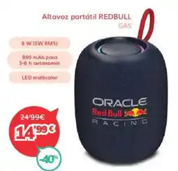 Mi electro REDBULL Altavoz portátil gas oferta