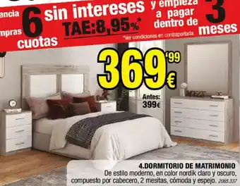 Dormitorio de matrimonio