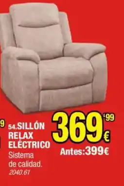 Rapimueble Sillón relax eléctrico oferta