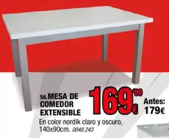 Rapimueble Mesa de comedor extensible oferta