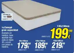 Rapimueble Canapé gran capacidad oferta