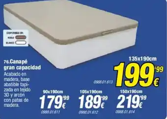 Rapimueble Canapé gran capacidad oferta