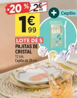 Centrakor Lote de 5 pajitas de cristal oferta