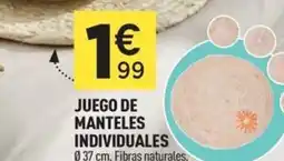Centrakor Juego de manteles individuales oferta