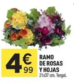 Centrakor Ramo de rosas y hojas oferta