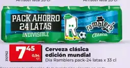 Maxi Dia DIA RAMBLERS Cerveza clásica edición mundial oferta