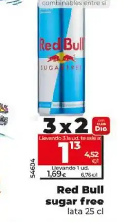 Maxi Dia RED BULL sugar free oferta