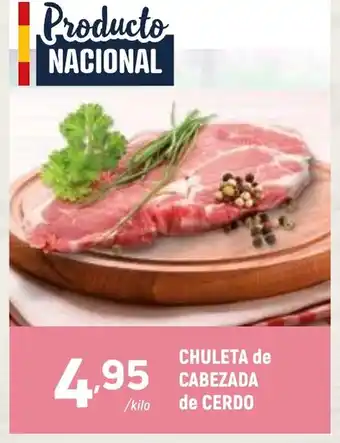 Coviran Chuleta de cabezada de cerdo oferta