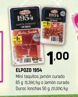 Coviran ELPOZO 1954 Mini taquitos jamón curado oferta