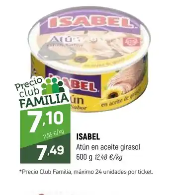 ISABEL Atún en aceite girasol