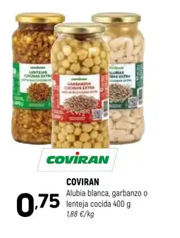 Coviran COVIRAN Alubia blanca, garbanzo o lenteja cocida oferta