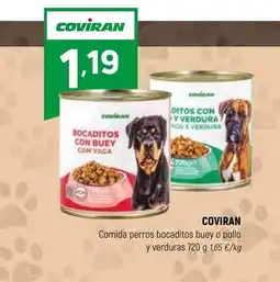 Coviran COVIRAN Comida perros bocaditos buey o pollo oferta