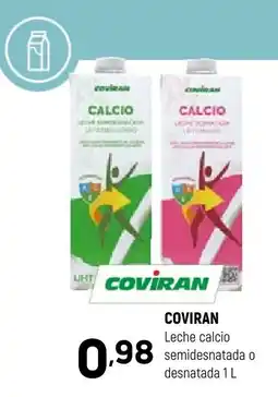 Coviran COVIRAN Leche calcio semidesnatada o desnatada oferta