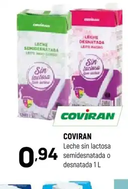 Coviran COVİRAN Leche sin lactosa semidesnatada o desnatada oferta