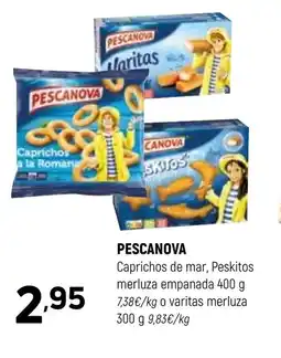 Coviran PESCANOVA Caprichos de mar, Peskitos merluza empanada oferta