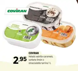 Coviran COVIRAN Helado vainilla-caramelo, sorbete limón o stracciatella tarrina oferta