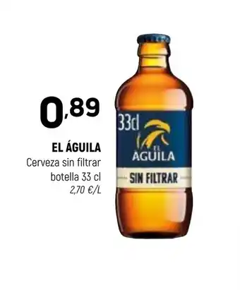 Coviran EL ÁGUILA Cerveza sin filtrar botella oferta