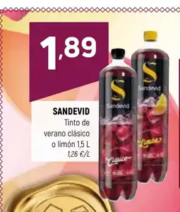 Coviran SANDEVID Tinto de verano clásico o limón oferta