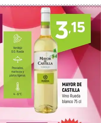Coviran MAYOR DE CASTILLA Vino Rueda blanco oferta
