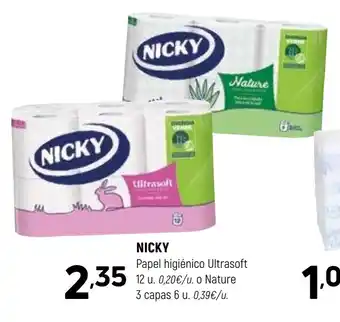 Coviran NICKY Papel higiénico Ultrasoft oferta