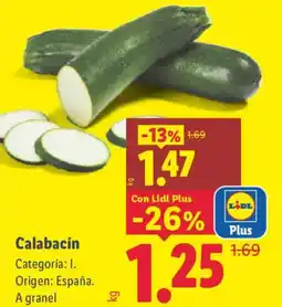 Lidl Calabacín oferta