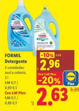 Lidl FORMIL Detergente oferta
