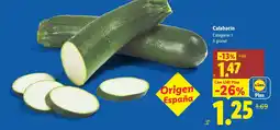 Lidl Calabacín oferta