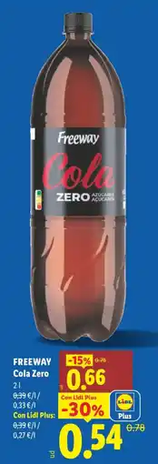 Lidl FREEWAY Cola Zero oferta
