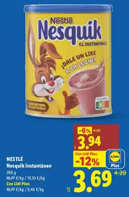 Lidl NESTLÉ Nesquik instantáneo oferta