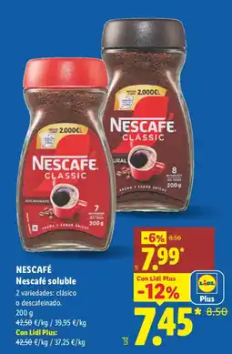 Lidl NESCAFÉ Nescafé soluble oferta